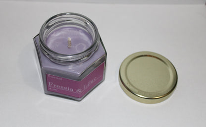 Fressia and Lilac Candle