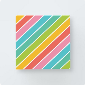 Rainbow Stripe Print