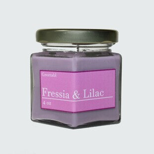 Fressia and Lilac Candle